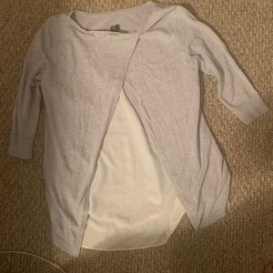 Soft grey sweater top